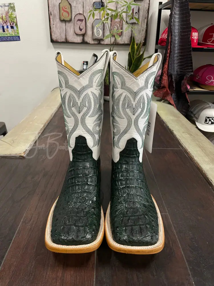 Caiman Hornback- Emerald Green - 10 1/2 EE - Boots