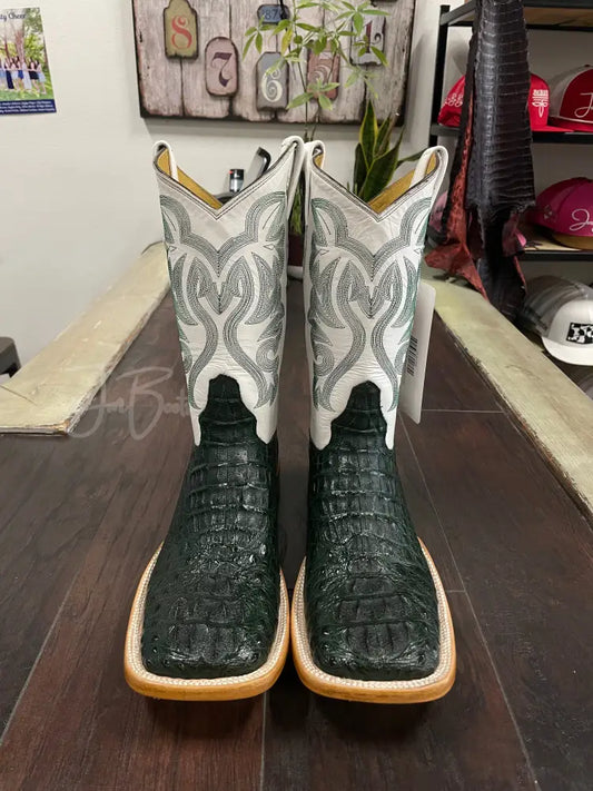 Caiman Hornback- Emerald Green - 10 1/2 EE - Boots