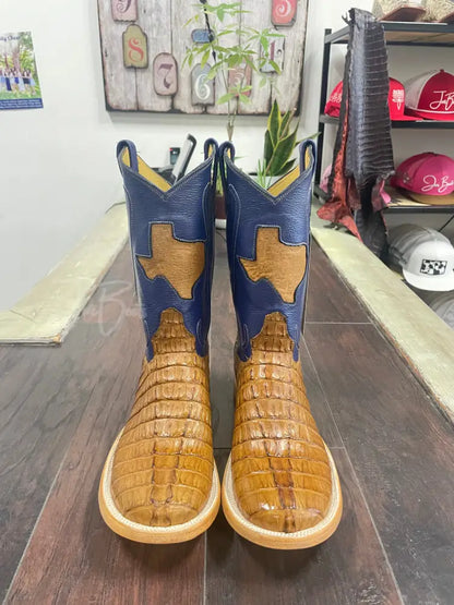 Caiman Tail-Antique Saddle - 10 EE - Men’s western boots