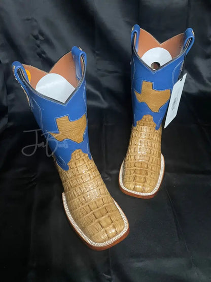 Caiman Tail-Antique Saddle 7.5E Men’s western boots