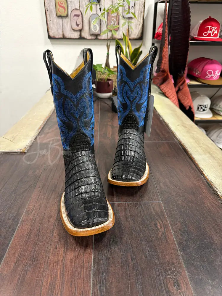 Caiman tail- Black - 7.5 EE - Boots