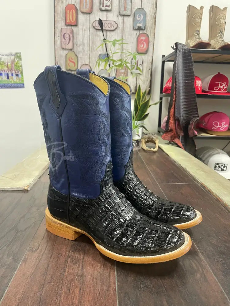 Caiman Tail- Black - 9 1/2 EE - Boots