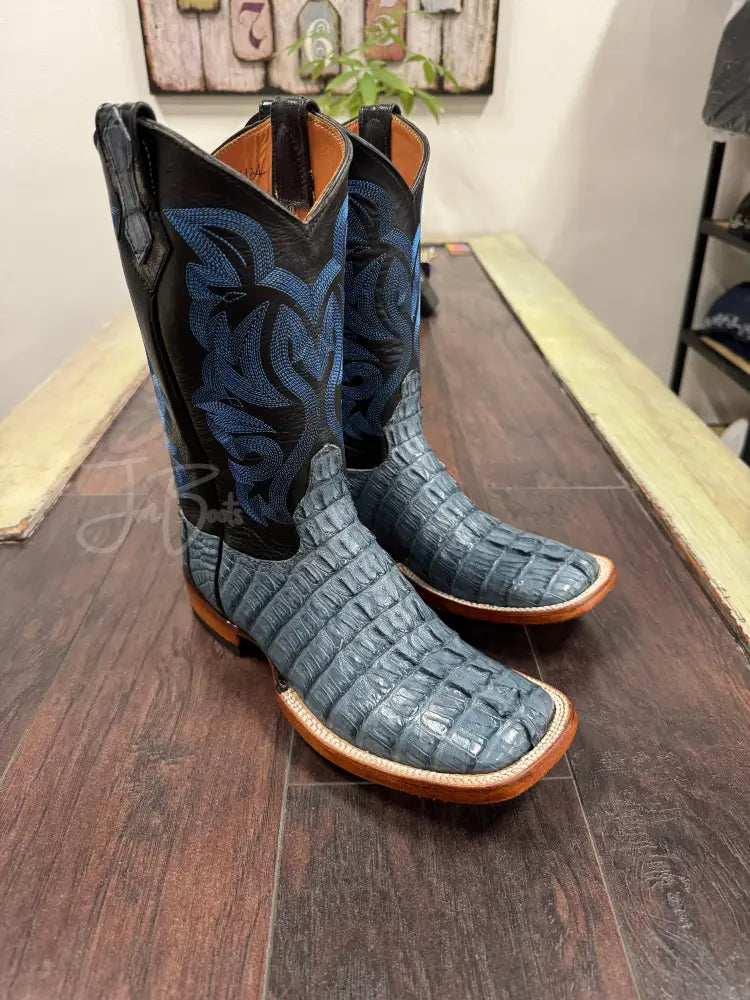 Caiman tail- blue jean - 8E - Boots