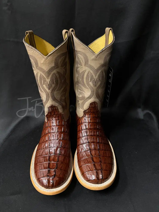 Caiman Tail- Cigar - 10 EE - Cowboy boots