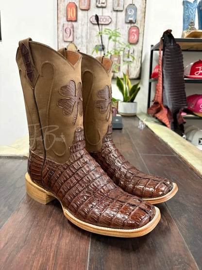 Caiman Tail- Cigar - 9 1/2 EEE - Boots