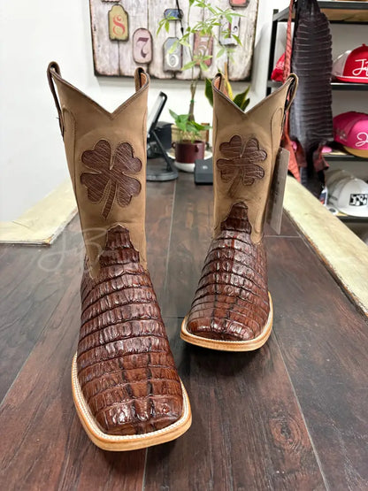 Caiman Tail- Cigar - 9 1/2 EEE - Boots