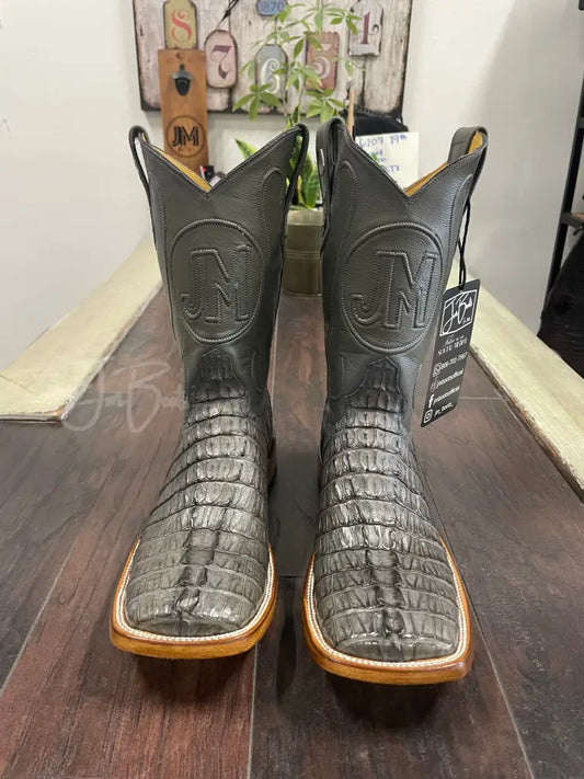 Caiman Tail- Grey Cowboy boots