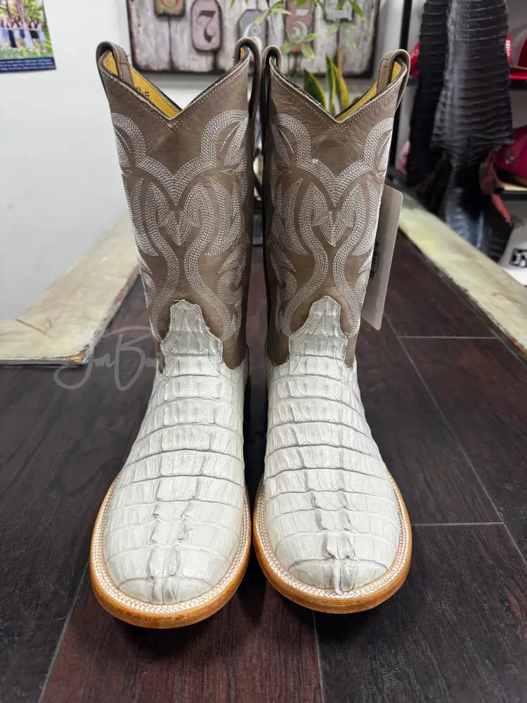 Caiman Tail- Hueso - 9 1/2 EE - Men’s western boots