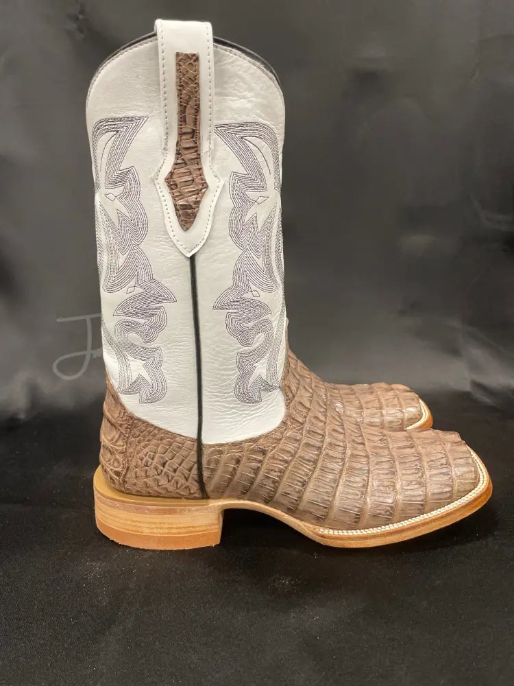 Caiman Tail- Mink and Black - 7 1/2 EE - Boots