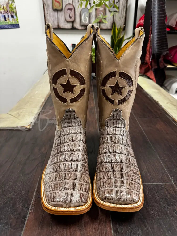 Caiman Tail- Mink and Black - 8 1/2 D - Boots