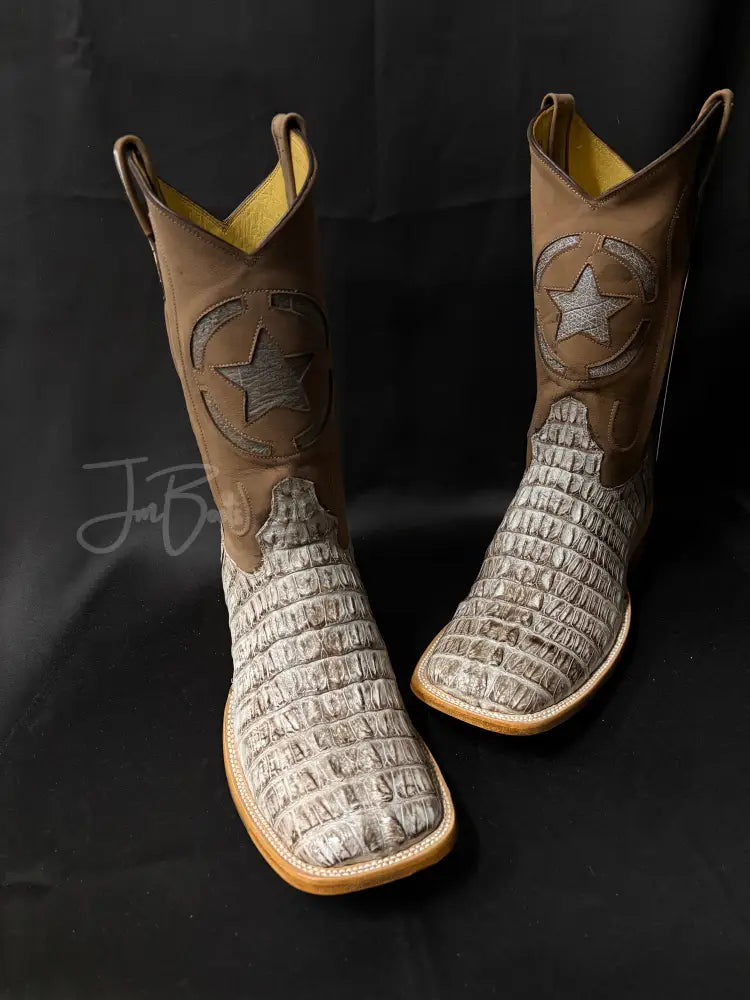 Caiman Tail- Natural Hybrid Sole - 9 1/2 D - Boots
