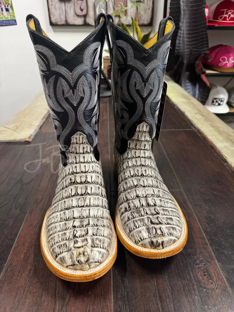Caiman Tail- Oreo - 10 1/2 EE - Men’s western boots