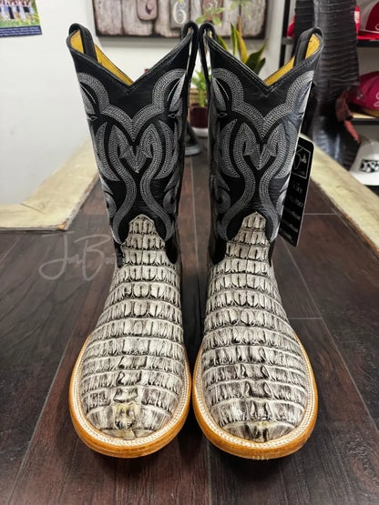 Caiman Tail- Oreo - 10 1/2 EE - Men’s western boots