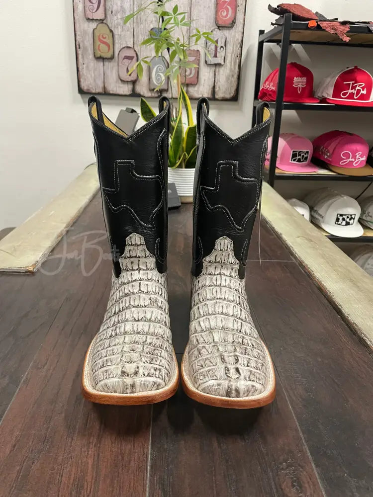 Caiman Tail- Oreo - 9 1/2 D - Men’s western boots