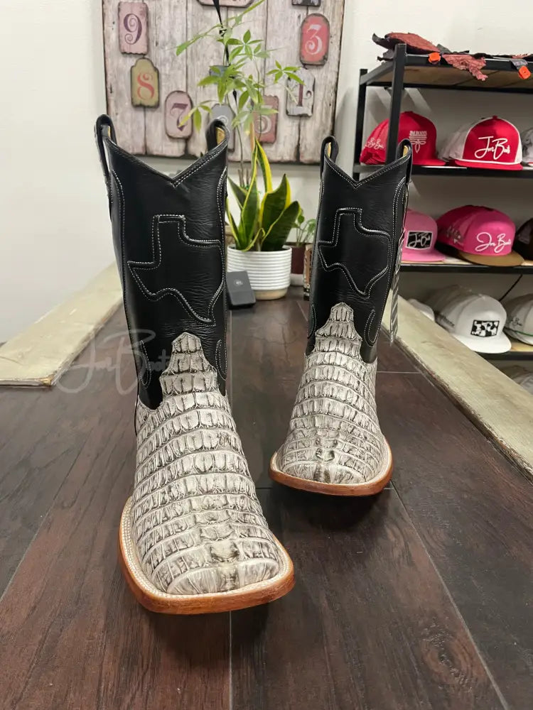 Caiman Tail- Oreo - 9 1/2 D - Men’s western boots