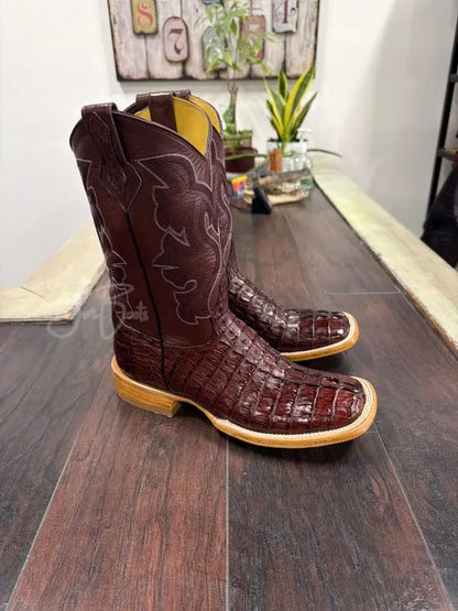 Caiman Tail- Wine - Cowboy boots