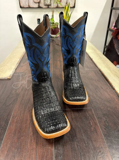 Cola de Caiman Volteada- Negra - 9 EE - Cowboy boots