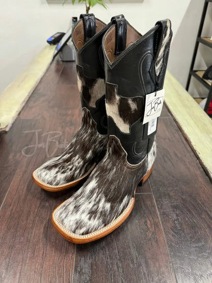 Cowhide-Bl/wh triple seam - 6.5EE - Men’s western boots