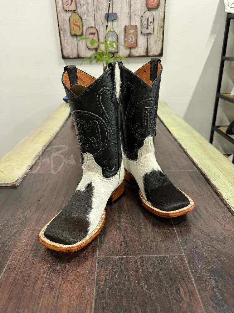Cowhide-Bl/wh triple seam - 6.5EE - Men’s western boots