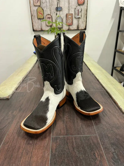 Cowhide-Bl/wh triple seam - 6.5EE - Men’s western boots
