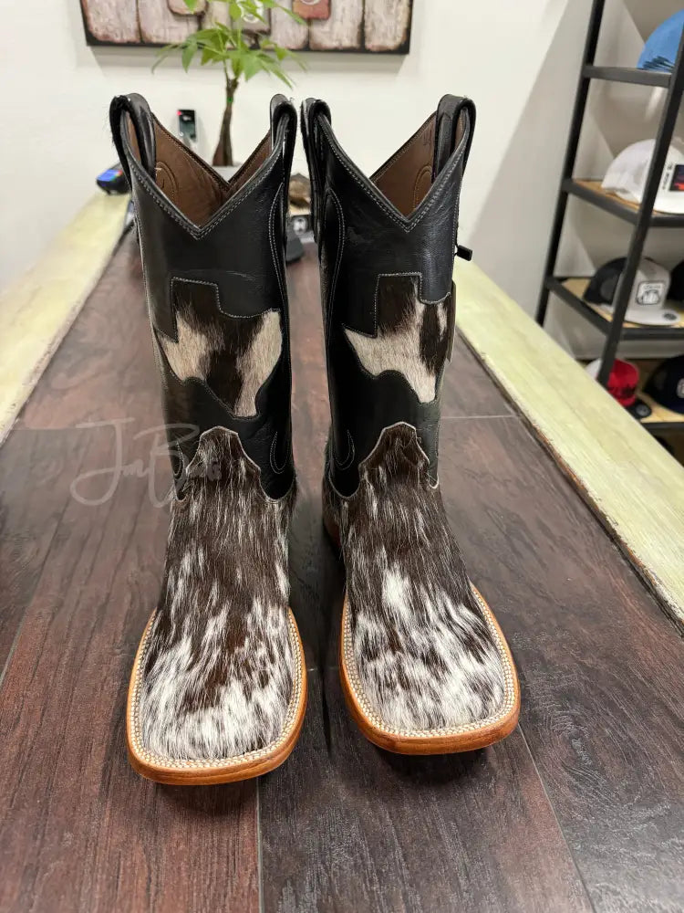 Cowhide-Bl/wh triple seam - 6.5EE - Men’s western boots