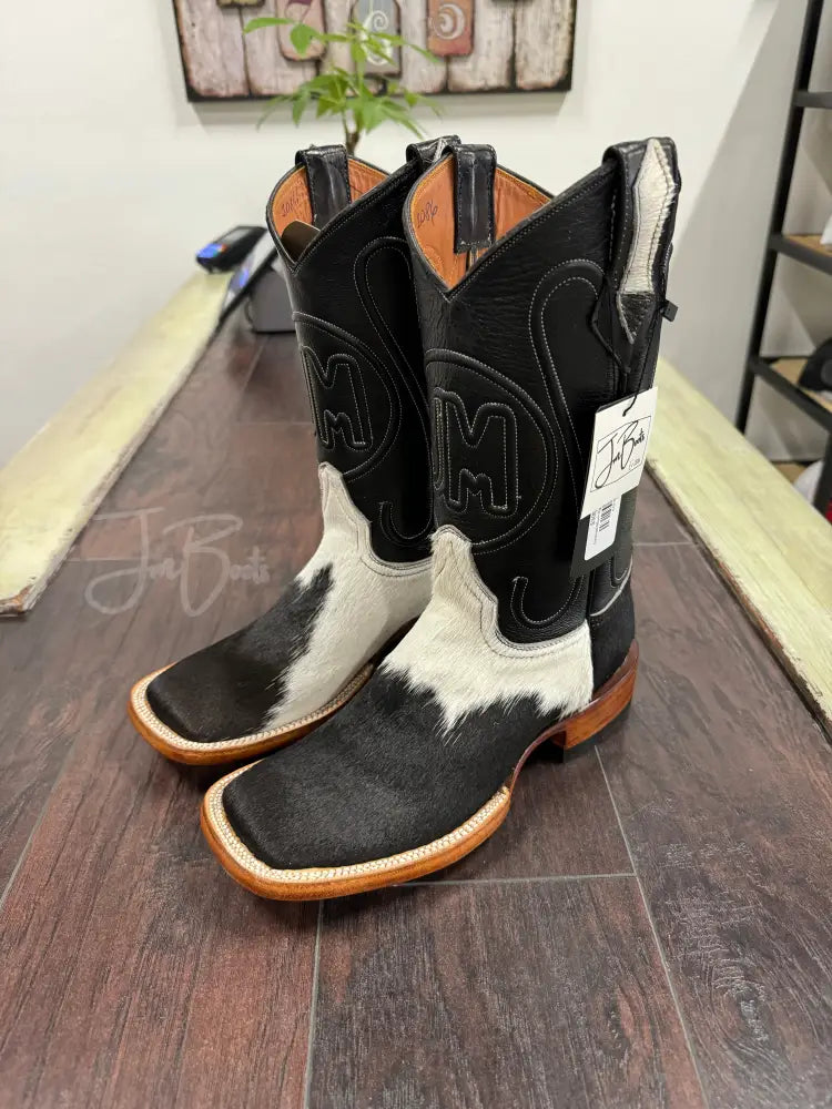 Cowhide-Bl/wh triple seam - 6.5EE - Men’s western boots