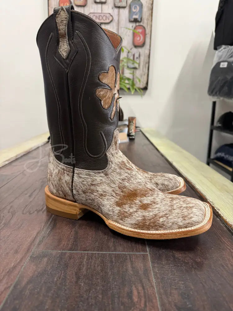 Cowhide br/wh - Cowboy boots