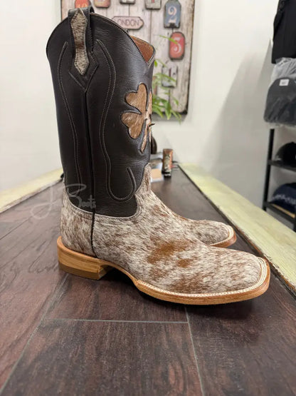 Cowhide br/wh - Cowboy boots