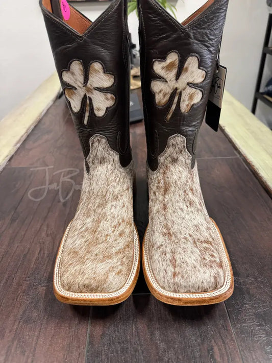 Cowhide br/wh - Cowboy boots