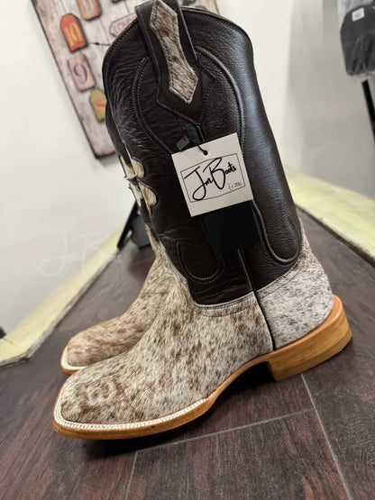 Cowhide br/wh - Cowboy boots