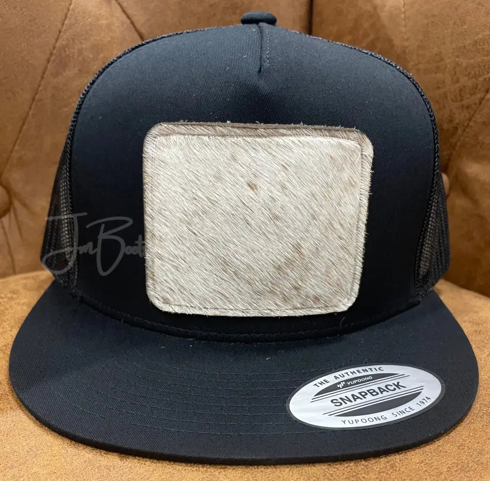 Cowhide Caps- Black - Hats