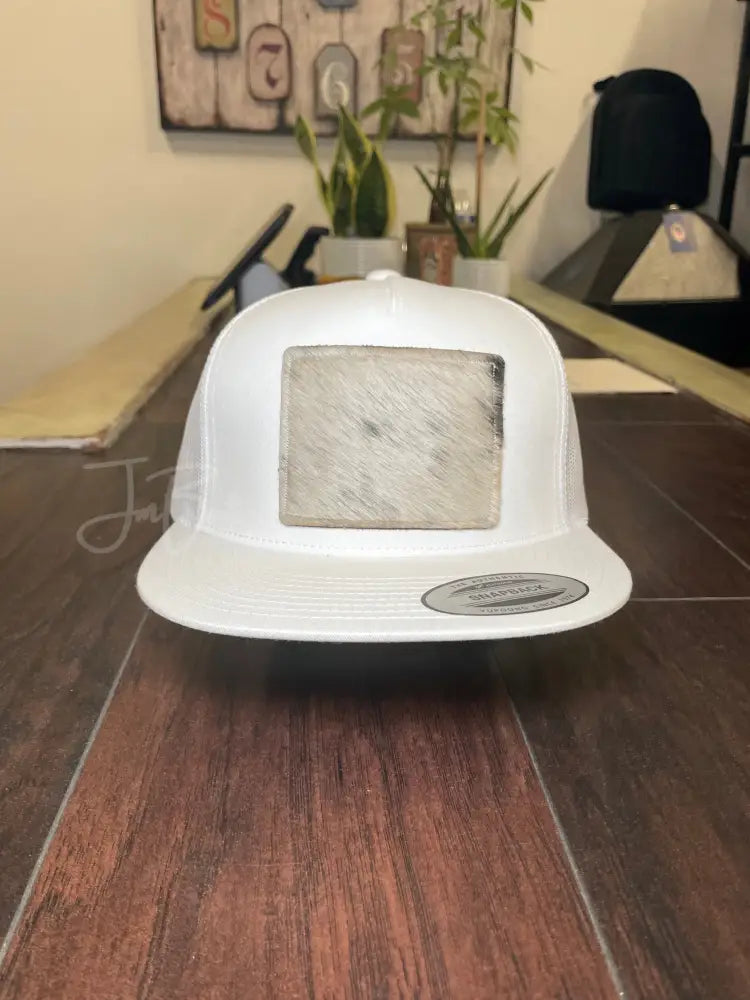 Cowhide Caps-White - Hats