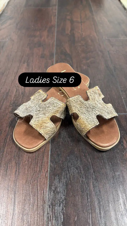 Cowhide sandals - 6