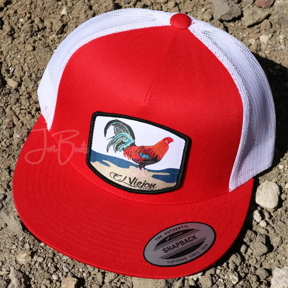 El Viejon - Gallo Red/White flat - Hats