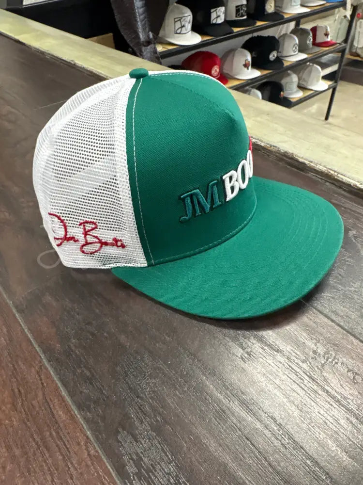 Green 3D Mexico JM Logo - Hats