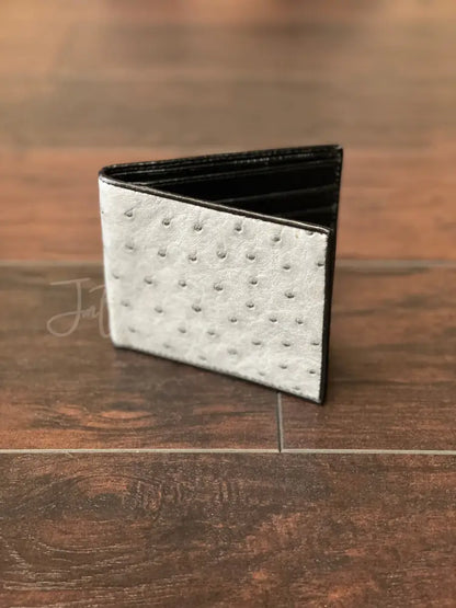 Grey wallet ostrich - Wallet