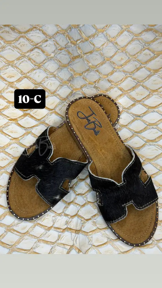 JM Cowhide sandals Sz 10 - 10-C