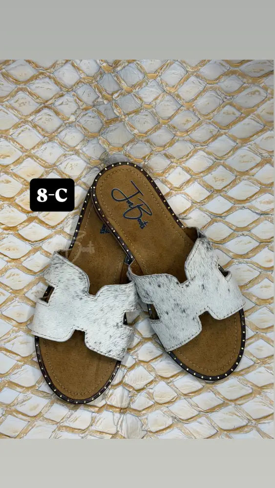 JM Cowhide sandals Sz 8 - 8-c