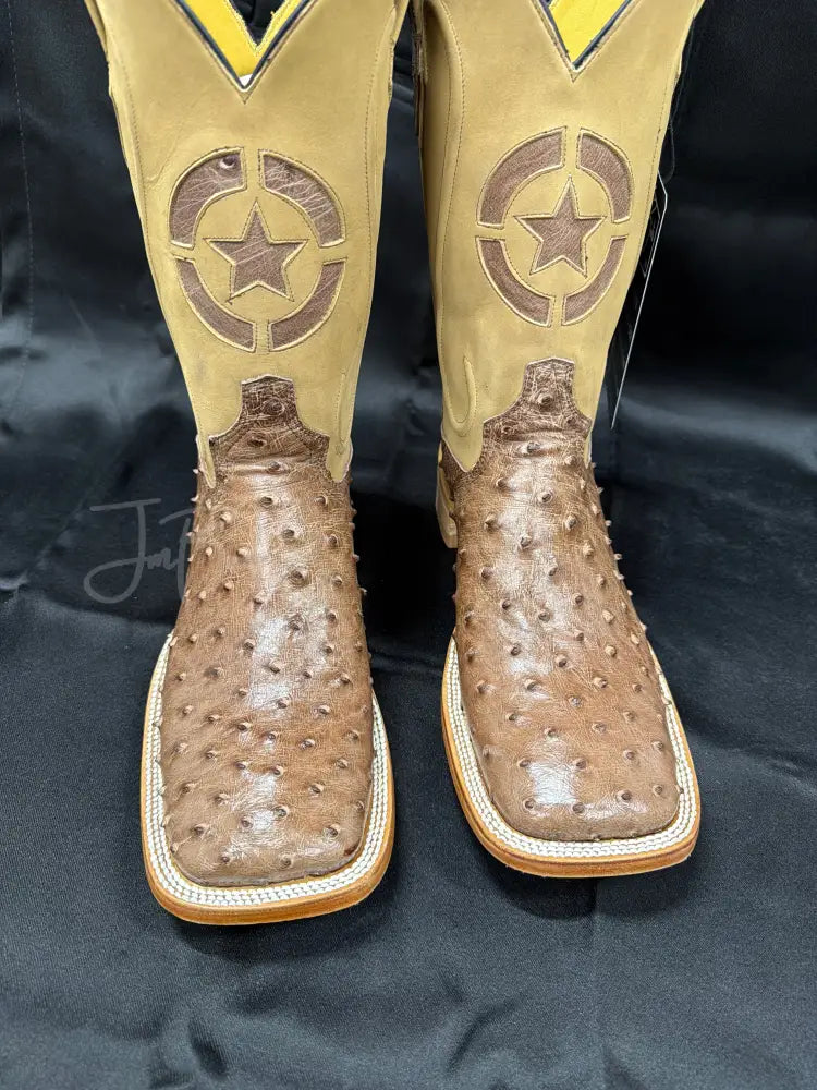 JM Ostrich Kango Tobacco Boots