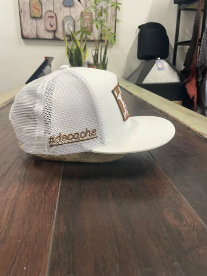 JM Signature Cow print White Hats