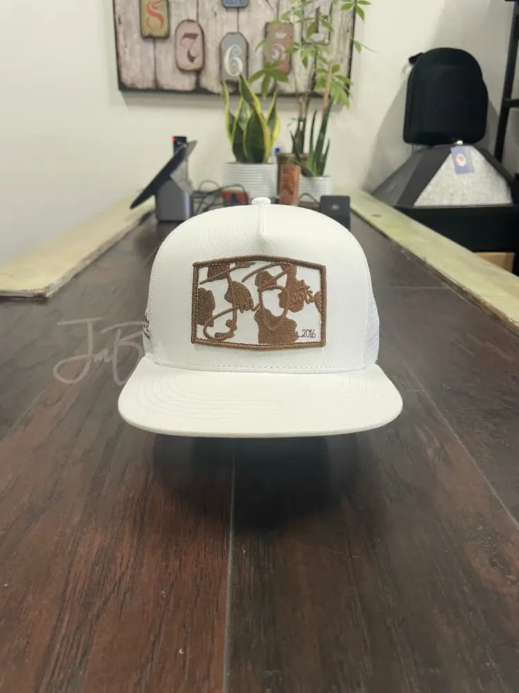 JM Signature Cow print White Hats