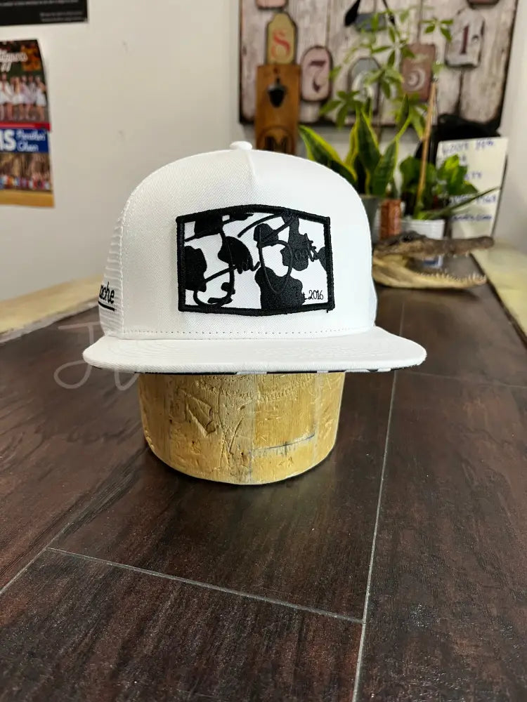 JM Signature Cow print White Hats