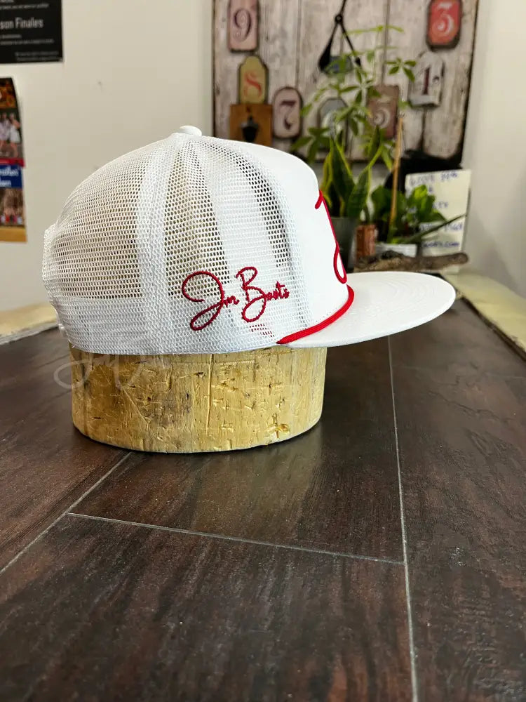 JM Signature Logo- Red Hats
