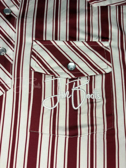JM Signature Polo-Maroon