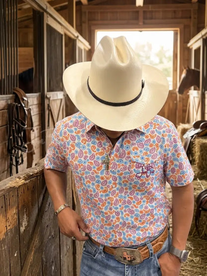 JM Signature Polo- Paisley
