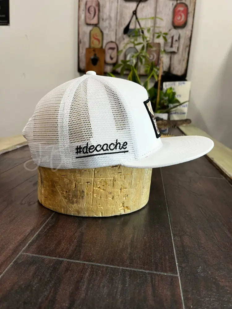 JM Signature White- Python Patch Hats
