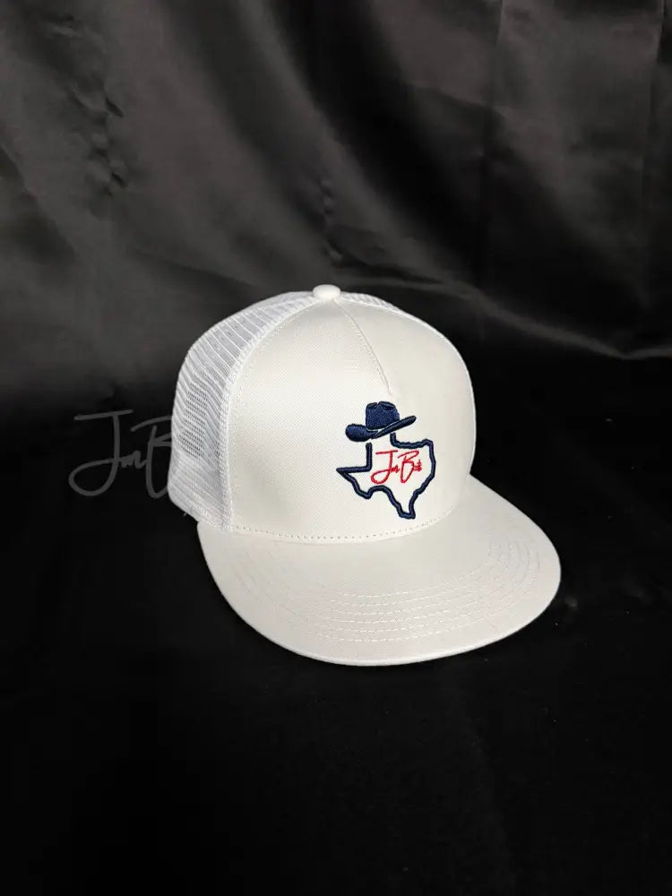 JM Texas Hat logo- White Hats