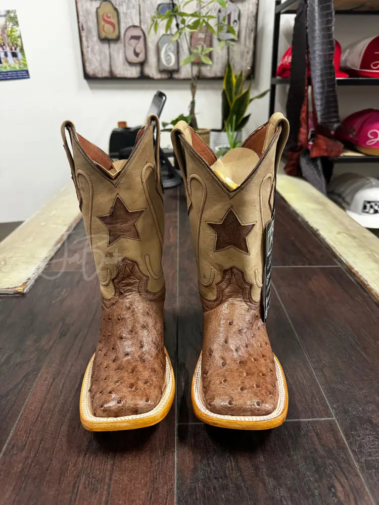 Kids Ostrich- Kango tobacco - 3 - Boots