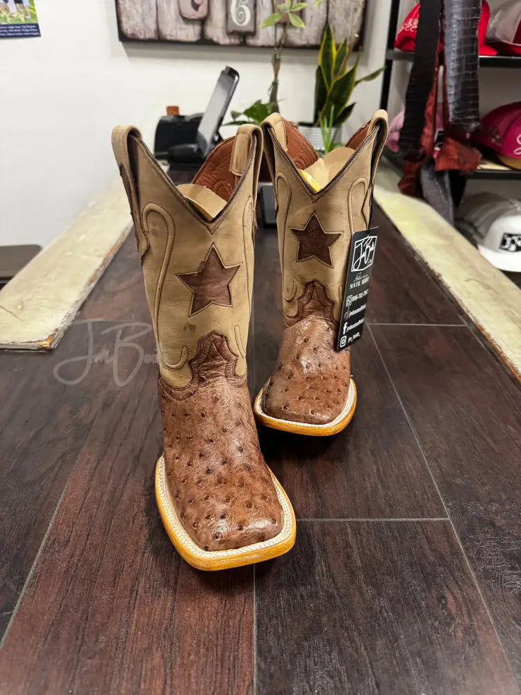 Kids Ostrich- Kango tobacco - 3 - Boots