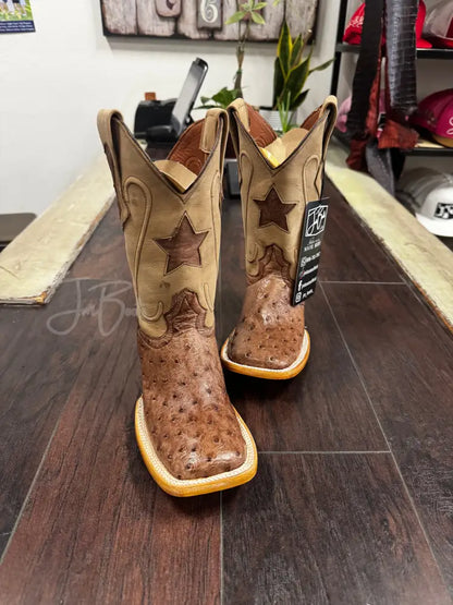 Kids Ostrich- Kango tobacco - 3 - Boots